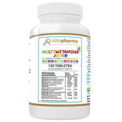 Multiwitamina Junior dla dzieci do ssania suplement diety 120 tabletek