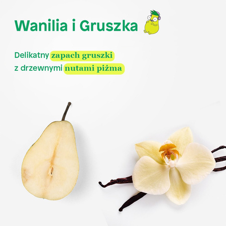 Attitude LITTLE LEAVES™, Szampon i żel do mycia ciała dla dzieci, wanilia i gruszka, 473 ml