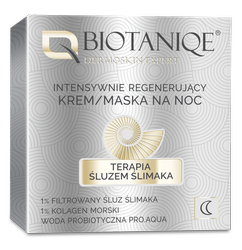 Biotaniqe - Terapia Śluzem Ślimaka, Intensywnie Regenerujący Krem/Maska na Noc - 50 ml