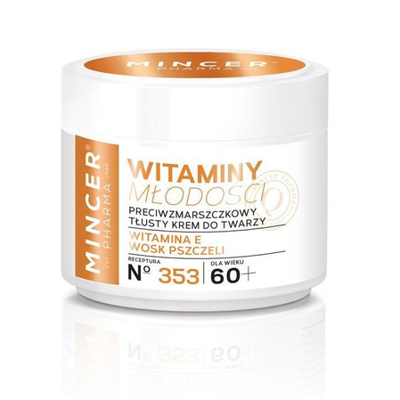 Witaminy Młodości 60+ krem tłusty przeciwzmarszczkowy do twarzy 353 50ml