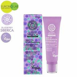 Wegański, pobudzający krem do twarzy na dzień z filtrem SPF 20, 50ml BLUEBERRY SIBERICA
