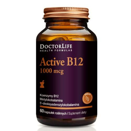 Doctor Life Active B12 aktywna witamina B12 1000 mcg - 60 kaps.