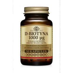 Solgar D-Biotyna 1000 mcg 50 kaps.