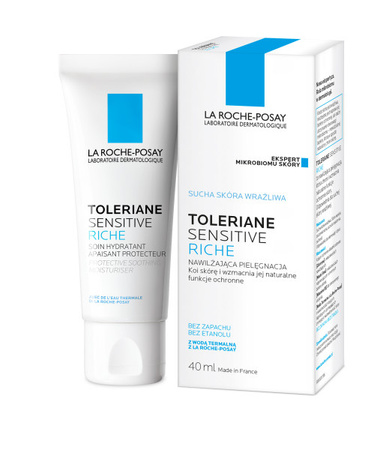 La Roche-Posay − Toleriane Sensitive Riche, kojący krem do skóry suchej i wrażliwej − 40 ml