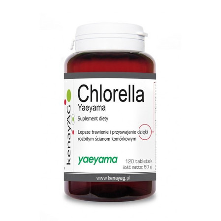 KENAY Chlorella Yaeyama na wsparcie układu odpornościowego i uzupełnienie diety w składniki odżywcze 120 tabl.