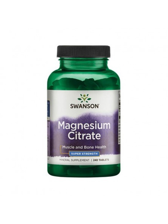 Swanson - Cytrynian Magnezu 240 tabletek