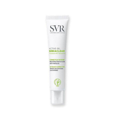 SVR − Sebiaclear Active Gel, aktywny żel redukujący krostki, grudki, zaskórniki, ślady pozapalne − 40 ml