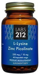 Labs212 − L-Lysine + Zinc Picolinate  45 kaps.