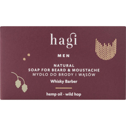 Hagi Men - Naturalne mydło do brody i wąsów Whisky Barber 100g
