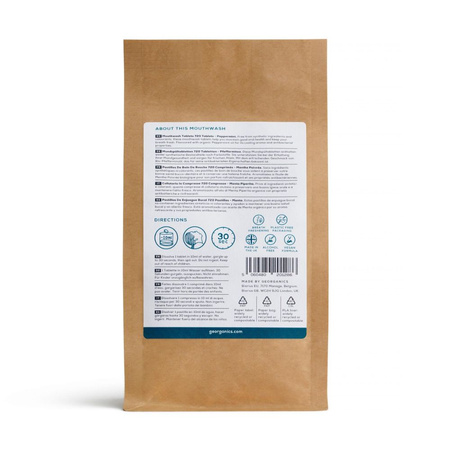 Georganics, Naturalne tabletki do płukania jamy ustnej English Peppermint, 720 tabletek