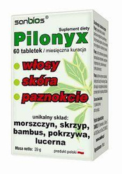 Sanbios Pilonyx włosy, skóra, paznokcie 60 tabl.