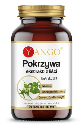 Yango − Pokrzywa, ekstrakt z liści 20:1 − 90 kaps.