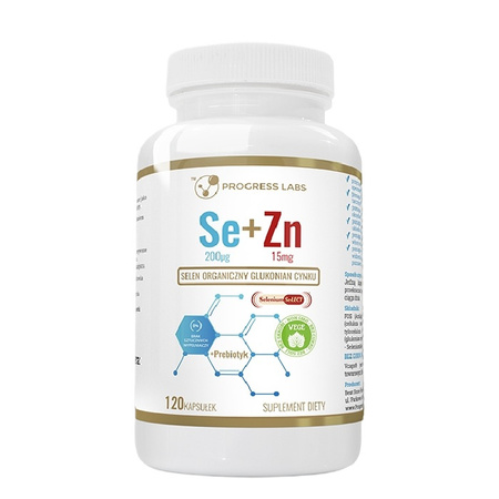 Progress Labs Selen Organiczny + cynk 120 kaps.
