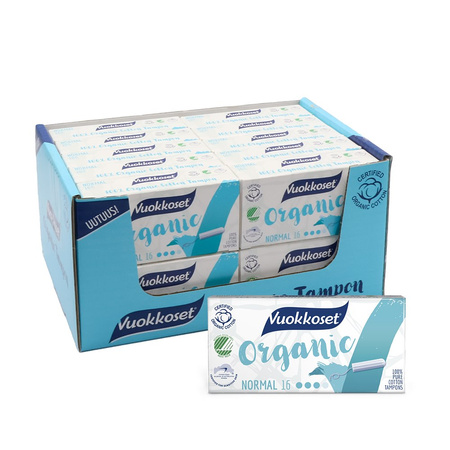Vuokkoset, BIO, Tampony NORMAL, 16 szt.
