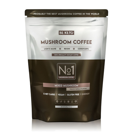 Instant Keto Coffee - Mushroom (Lion’s Mane & Cordyceps & Reishi) - Francuska Wanilia