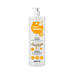 Naturalny szampon do każdego rodzaju włosów HAPPY FAMILY 1000 ml
