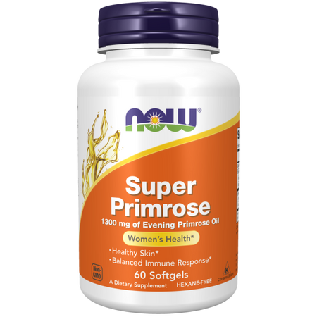 NOW FOODS Super Primrose 1300mg, 60 sgels. - Olej z wiesiołka