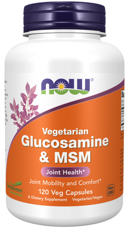 NOW FOODS Vegetarian Glucosamine & MSM (120 kaps.)