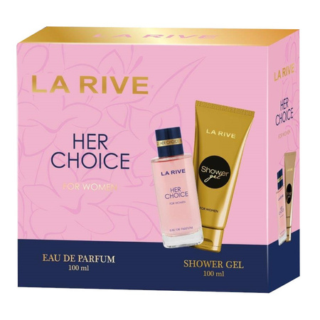 La Rive for Woman Zestaw prezentowy Her Choice (woda perfumowana 100ml+żel pod prysznic 100ml)