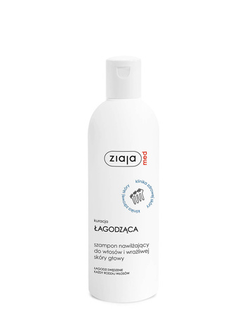 Ziaja, Kuracja łagodząca szampon nawilżający do włosów i wrażliwej skóry głowy −  300 ml