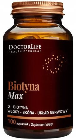 Biotyna Max D-Biotyna 5mg suplement diety 100 tabletek