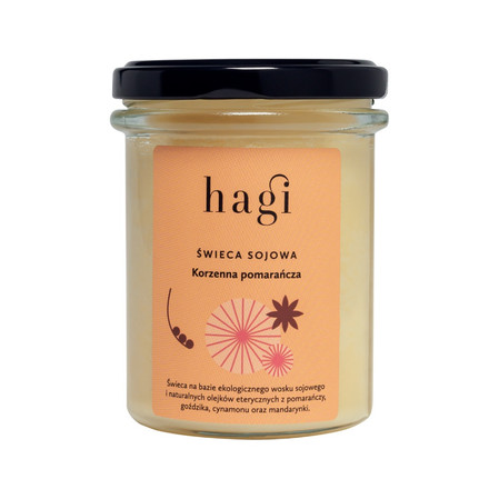 Hagi - Świeca sojowa Korzenna Pomarańcza 215ml