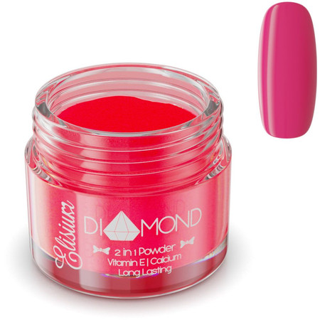 Diamond 2in1 Powder proszek do manicure tytanowego DR205 Traffic Red 23g