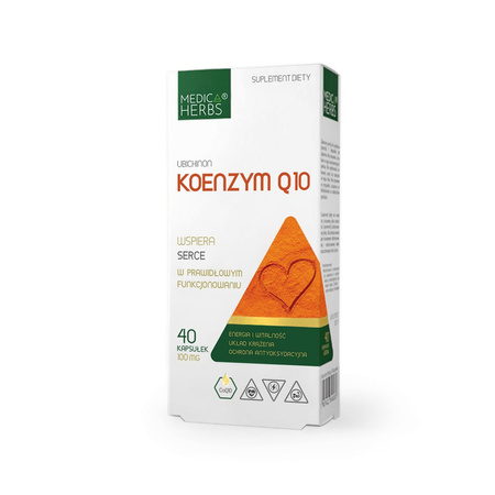 Medica Herbs Koenzym Q10 100mg na wsparcie pracy serca 40 kaps.