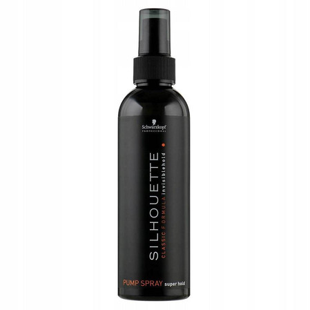 Silhouette Super Hold Pumpspray bardzo mocno utrwalający lakier do włosów w atomizerze 200ml