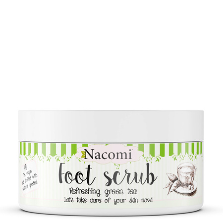 Sugar Foot Scrub naturalny cukrowy peeling do stóp Zielona Herbata 125g