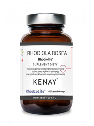KENAY Rhodiola rosea Rhodiolife - Różeniec górski na wsparcie odporności na stres, energii i koncentracji 60 kaps.