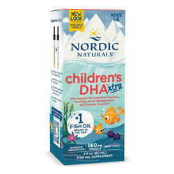 Nordic Naturals Children's DHA Xtra 880 mg Omega3 krople 60ml smak jagoda