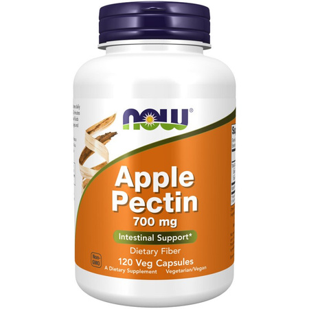 NOW FOODS Apple pectin - Pektyna jabłkowa 700 mg (120 kaps.)