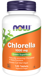 Now Foods Chlorella 1000 mg 120 tabl.