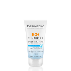 Dermedic SUNBRELLA ultralekki krem SPF 50+ dla skóry naczyniowej i nadreaktywnej 40 ml