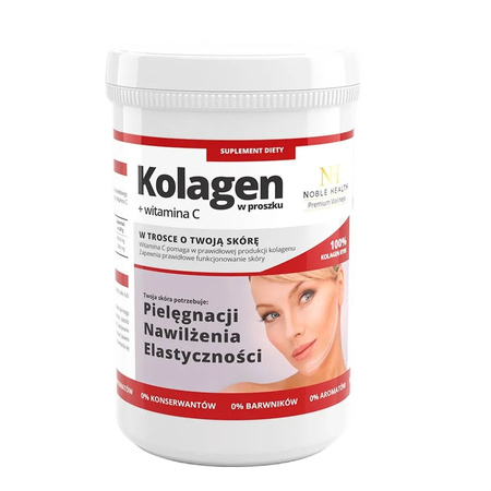 Noble Health Kolagen + witamina C w proszku 100 g