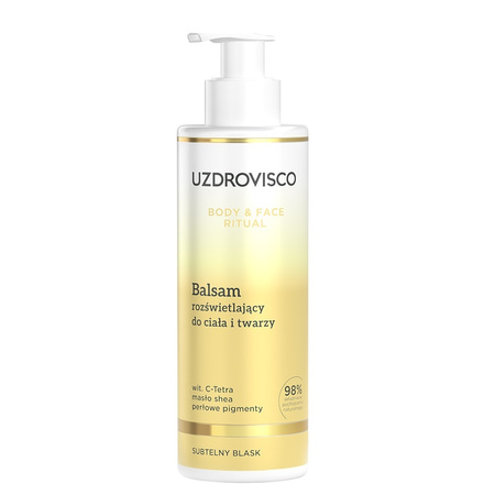 Uzdrovisco,Body & Face Ritual, Balsam rozświetlający do ciała i twarzy, 200 ml
