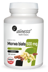 Aliness Morwa biała 4:1 z cynamonowcem i chromem 500 mg x 180 tabletek