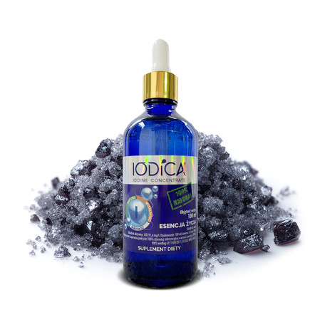 IODICA Naturalny koncentrat jodu 100ml butelka szklana + pipeta