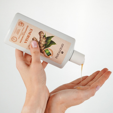 Orientana, Ajurwedyjski szampon do włosów, imbir i trawa cytrynowa, 210 ml