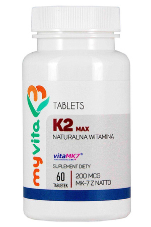 MyVita Witamina K2 MK-7 MAX 200mcg, 60tabl.