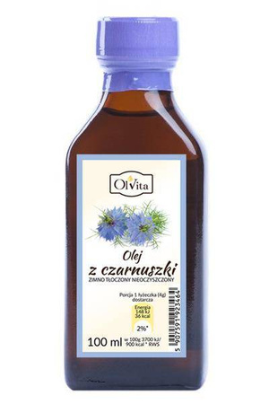 Olvita − Olej z czarnuszki zimnotłoczony − 100 ml