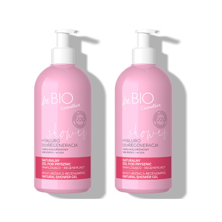 Zestaw: 2x beBIO żel pod prysznic Hyaluro bio Regenereacja 350ml