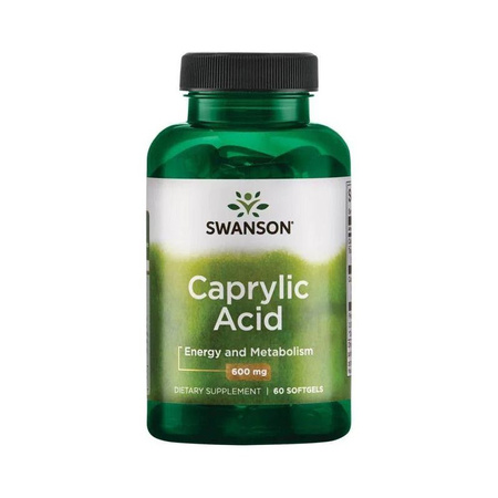 Swanson Kwas Kaprylowy 600 Mg 60 K