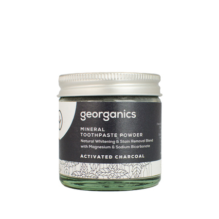 Georganics, Proszek do czyszczenia zębów, Activated Charcoal, 60 ml