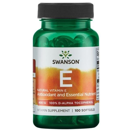 Swanson Witamina E Naturalna 400 Iu 100 K