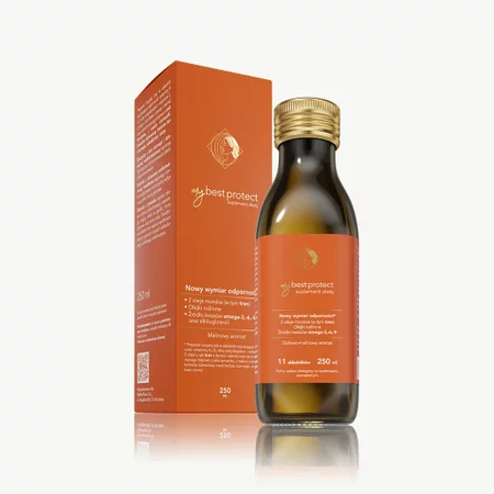 MyBestProtect suplement diety na odporność malinowy 250 ml