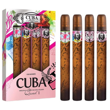 Cuba Quad I zestaw Heartbreaker woda perfumowana spray 35ml + La Vida woda perfumowana spray 35ml + Victory woda perfumowana spray 35ml + Vip woda perfumowana spray 35ml