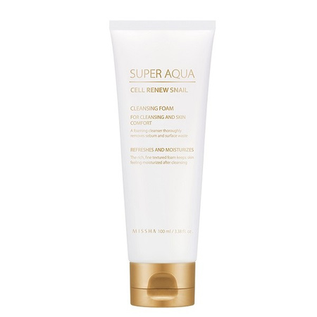 Super Aqua Cell Renew Snail Cleansing Foam pianka myjąca z ekstraktem ze śluzu ślimaka 100ml