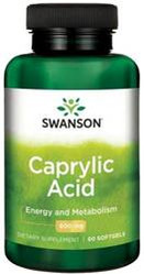 Swanson Kwas Kaprylowy 600 Mg 60 K